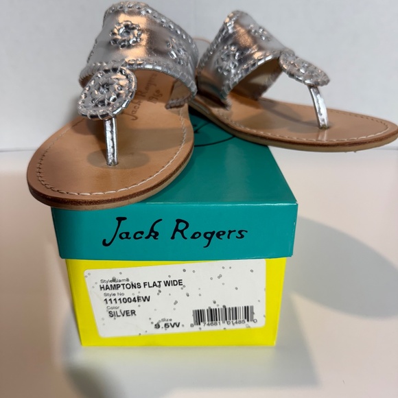 Jacks Wide Width Leather Flat Sandal - Picture 2 of 7